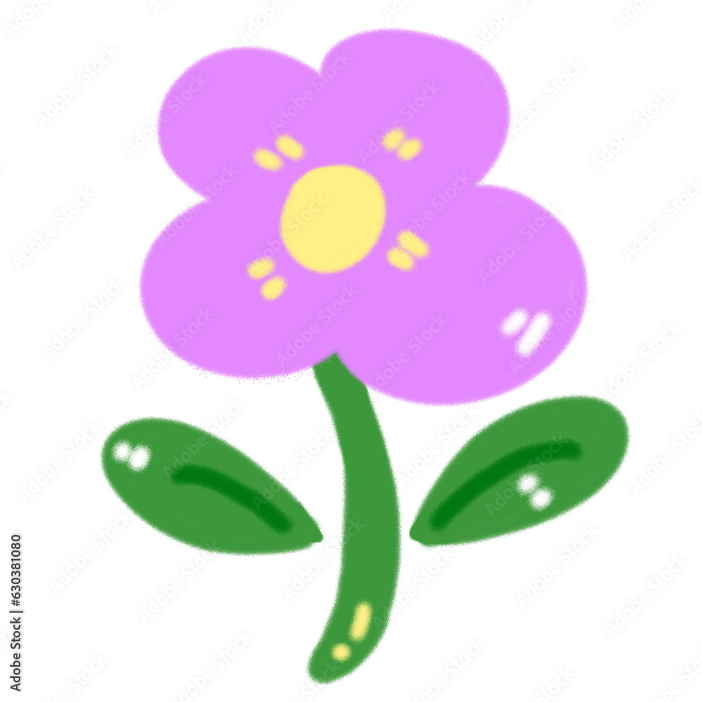 illustration of a pink flower illustration of a pink flower