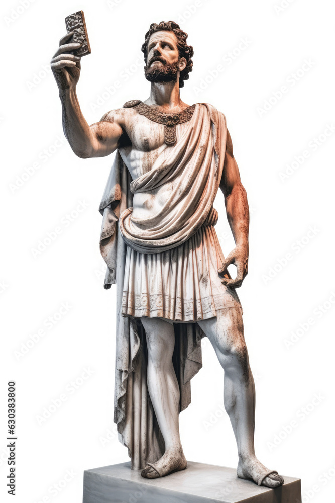 a portrait black and white statue picture of Pythagoras, with his face pointing slightly right a portrait black and white statue picture of Pythagoras, with his face pointing slightly right