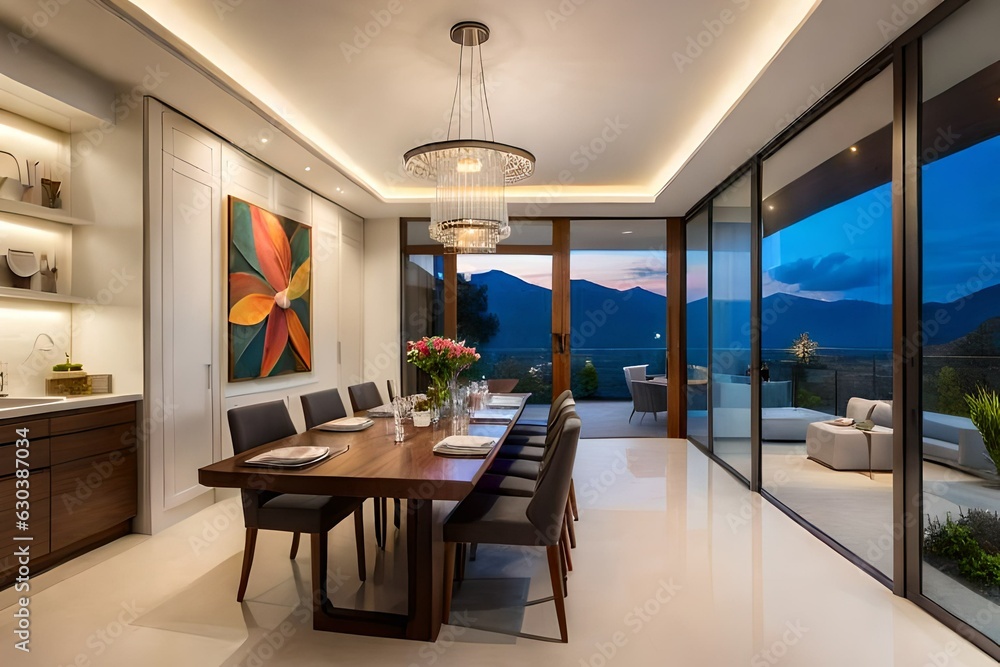 modern kitchen interior Generated Ai