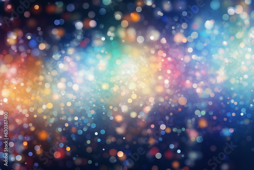 Abstract bokeh lights on a transparent background