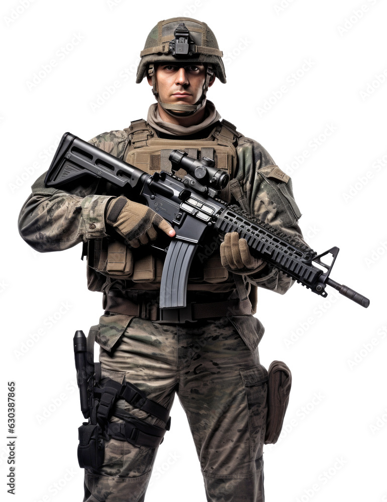 Soldier Holding A Gun Isolated on Transparent Background
Soldier Holding A Gun Isolated on Transparent Background