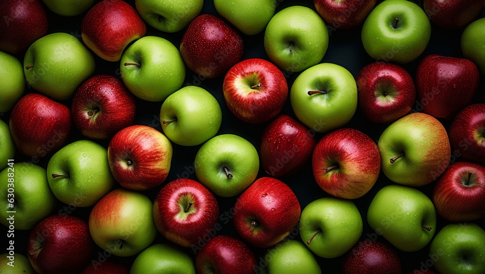 Red and green apples. Background of ripe apples. Red and green apples. Background of ripe apples.