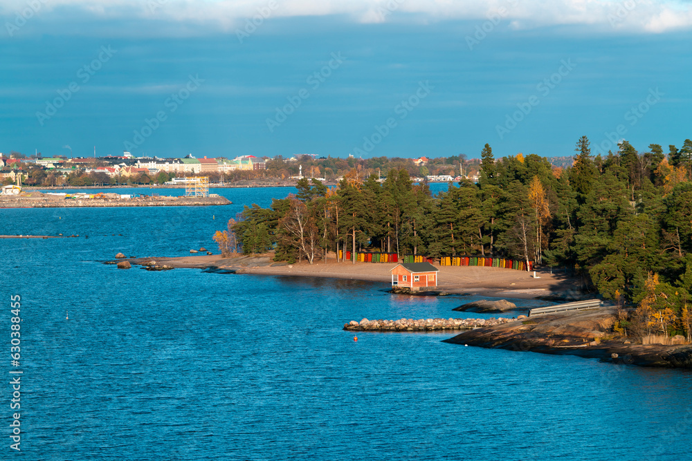 Pihlajasaari island with beach by Helsinki, Finland