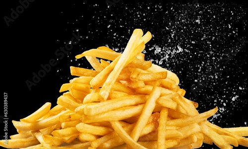 French fries potatoes fastfood dish