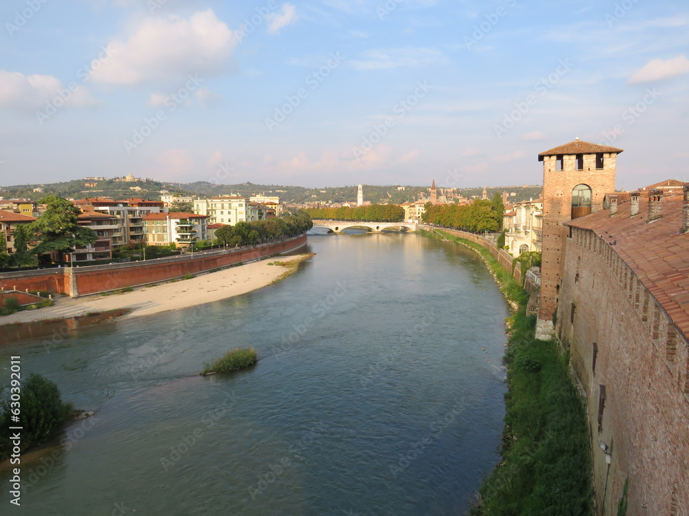 panorama, Castelvecchio, Verona, Veneto, Italia