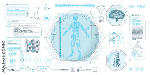 HUD interface design for decoding big data.