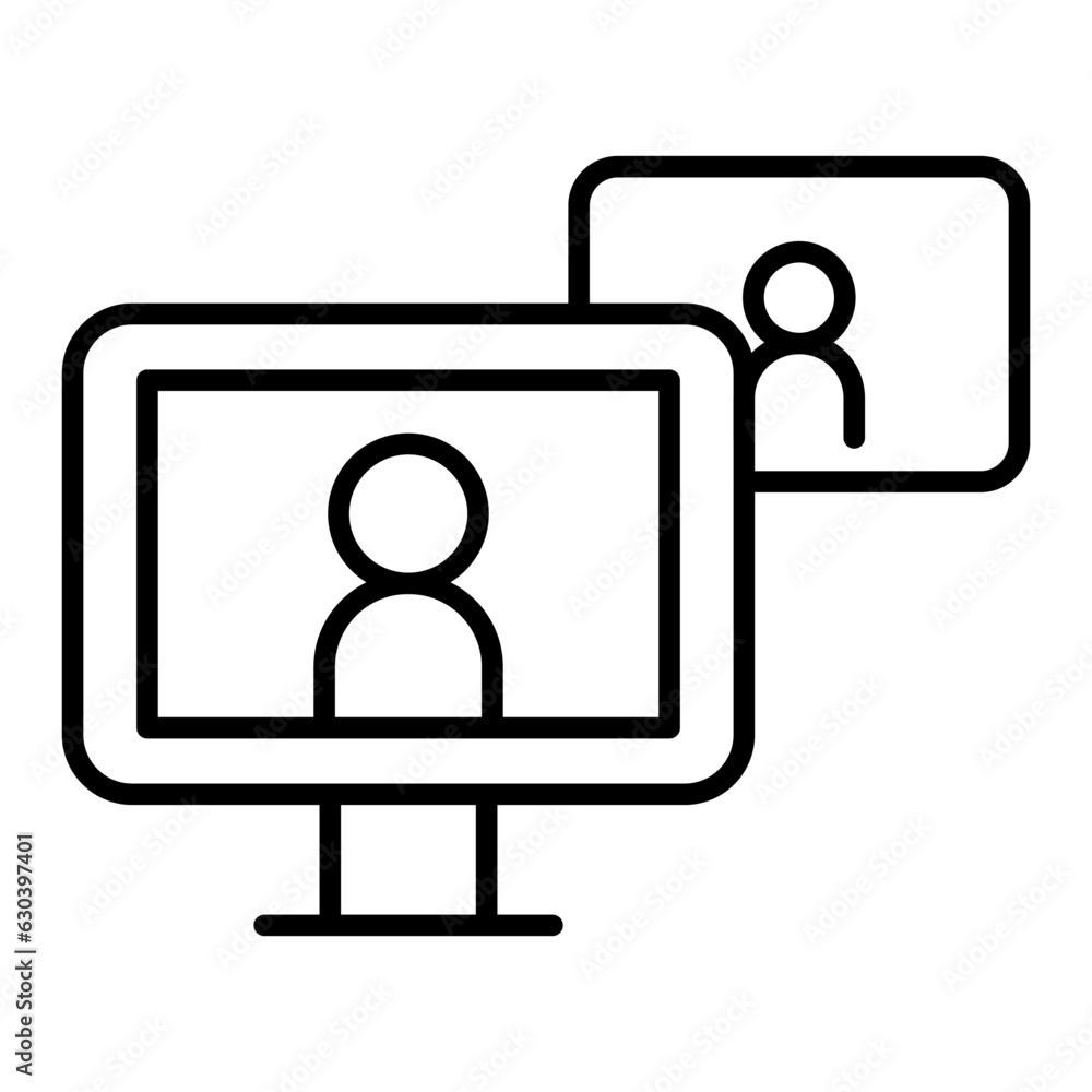 Online meeting icon Online meeting icon