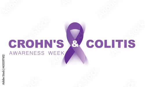Crohn's and Colitis Awareness Week. background, banner, card, poster, template. Vector illustration.