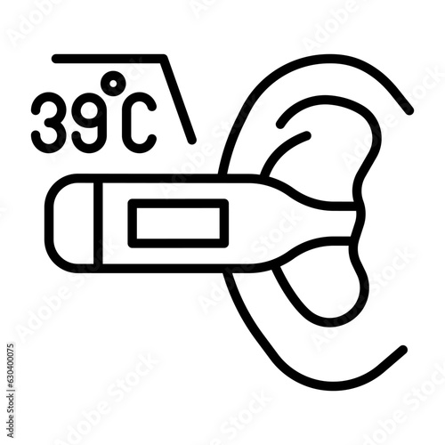 High temperature icon