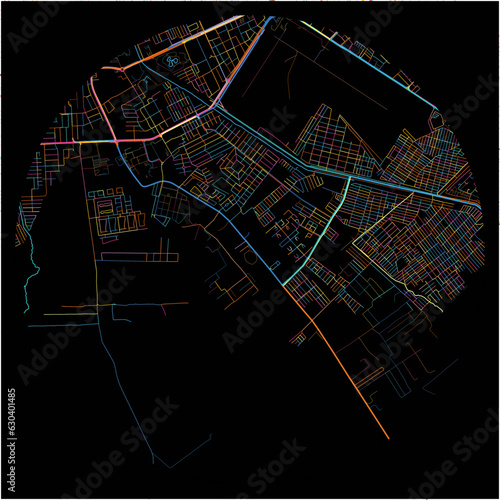 Colorful Map of AltoBarinas with all major and minor roads.