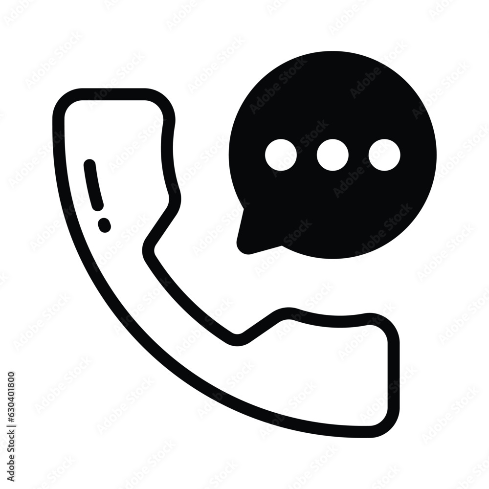An amazing icon of business call in trendy style, customizable vector of financial call