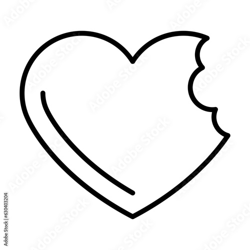 Broken heart icon