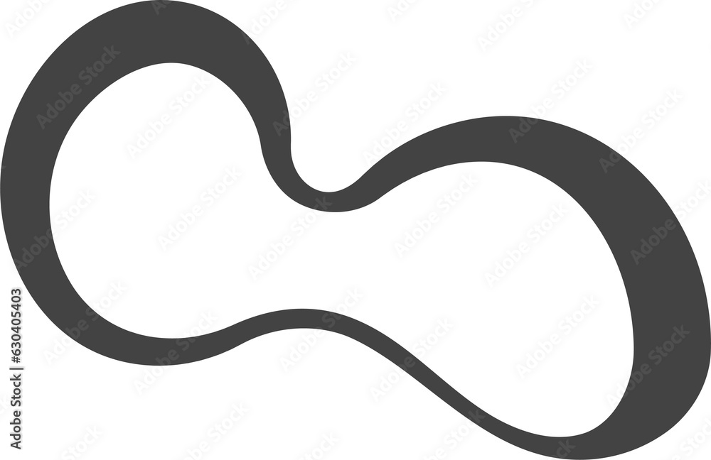 Fototapeta premium Organic abstract shape. Liquid organic blob. Random black simple ink drop. Fluid element