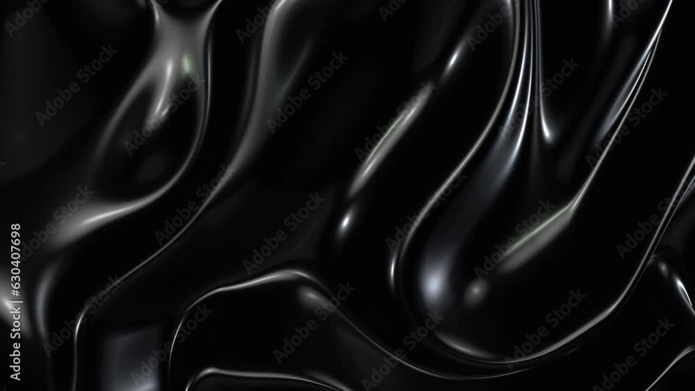 custom made wallpaper toronto digital3D animation - Looped animated swirling black glossy texture