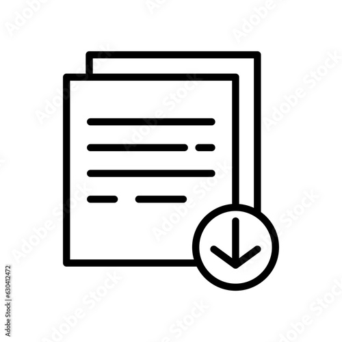 Download file icon