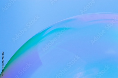 wallpaper of lights reflected in a blue bubble