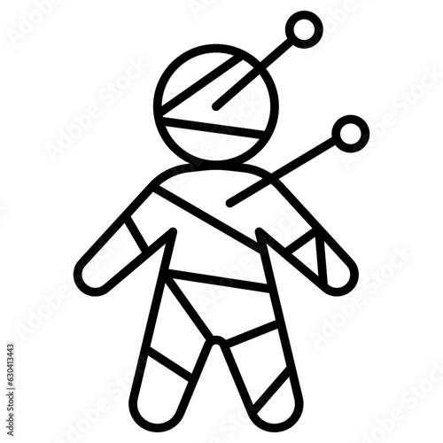 Voodoo doll icon