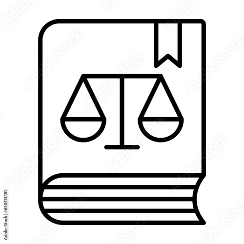 Law book icon