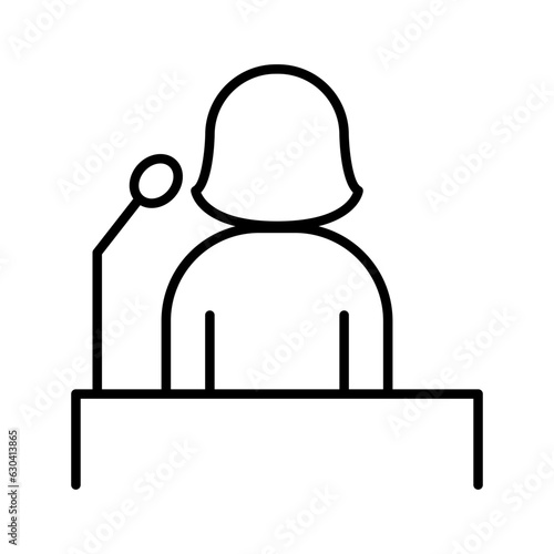 Spokeswoman icon
