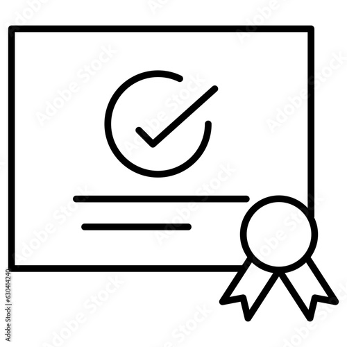 Qualified certificate icon