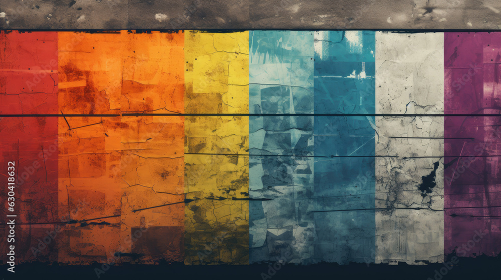 Fototapeta premium Urban Background: Edgy Textures with Distressed Elements for Urban-Themed Designs