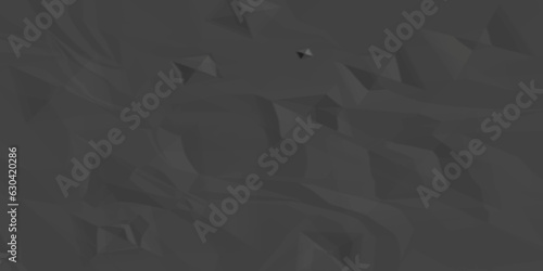 Black creased crumpled paper texture background. Black paper sheet texture.