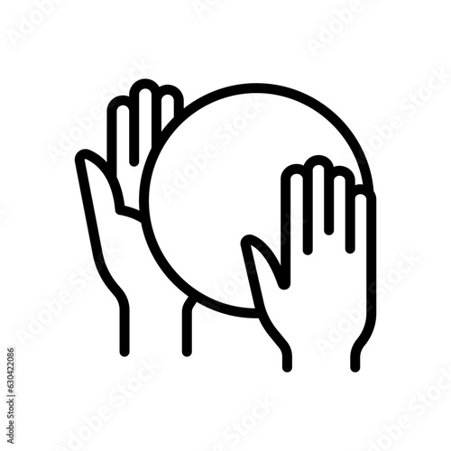 Catching ball icon