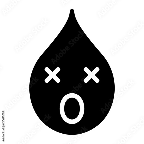 astonished glyph icon