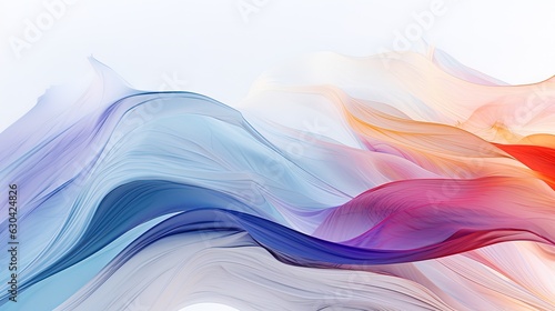 Abstract background with smooth full-color on a white background, generated by AI