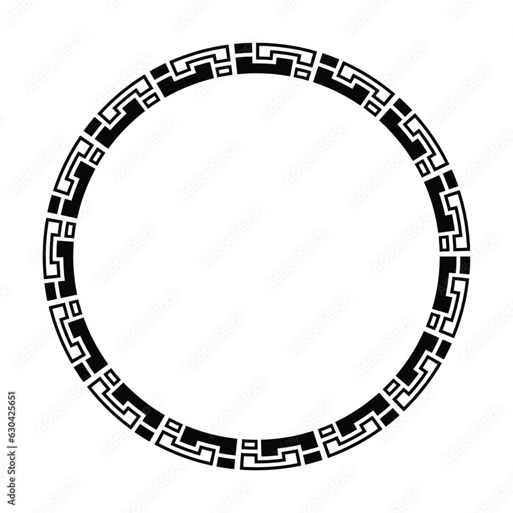 Circle frame border round design shape icon for decorative vintage doodle element for design in vector illustration Circle frame border round design shape icon for decorative vintage doodle element for design in vector illustration