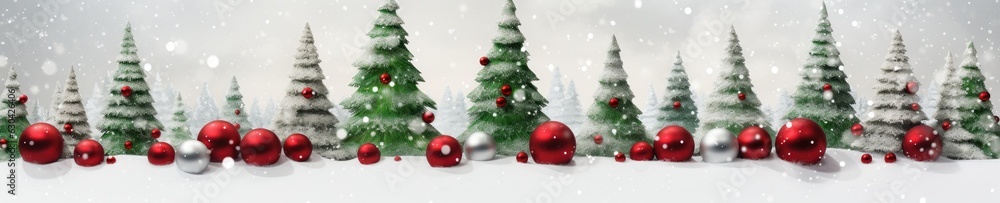 Beautiful Christmas card with a fir trees with space for text. Generative AI Beautiful Christmas card with a fir trees with space for text. Generative AI