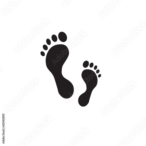 Human footprint on a white background © Ірина Гринюк