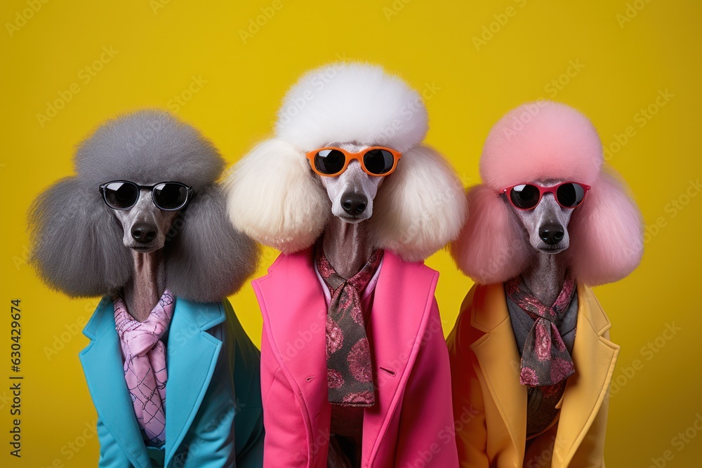 Stylish Poodle Affair - Fashionable and Sophisticated Canine Posse