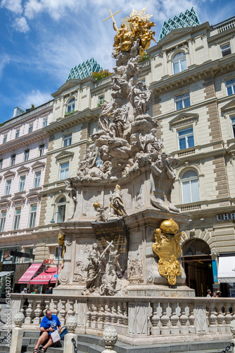 Holy Trinity Column, Plague Column on Graben Street in the center of Vienna