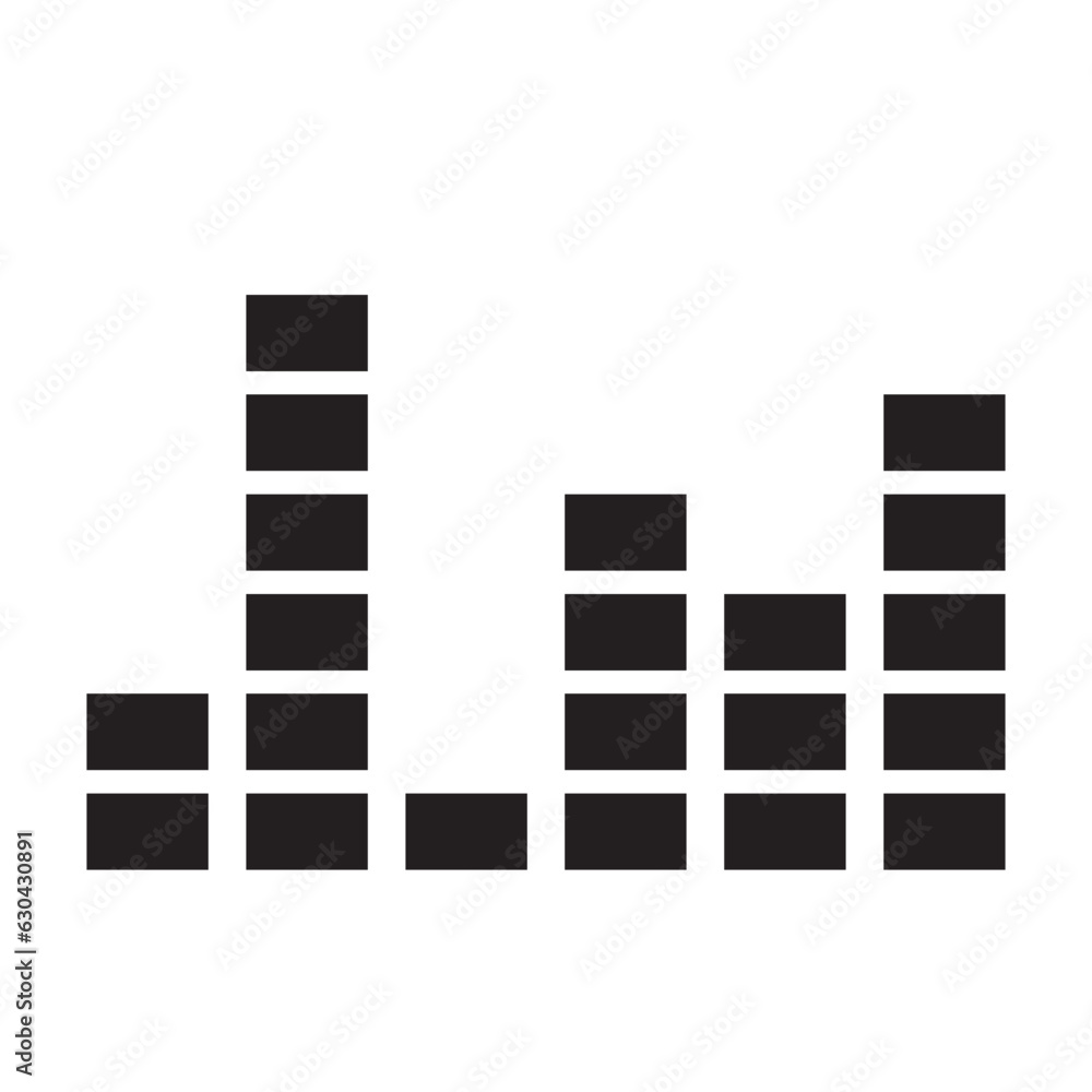 Graph and chart icon silhouette Graph and chart icon silhouette