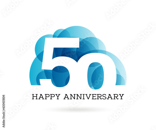 50 Happy Anniversary vector illustration design