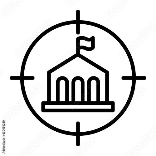Bank robbery icon