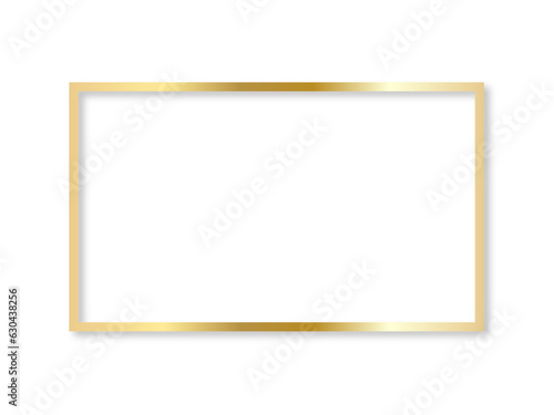 Realistic golden frame