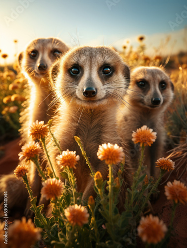 Wallpaper Mural Meerkat in its Natural Habitat, Wildlife Photography, Generative AI Torontodigital.ca