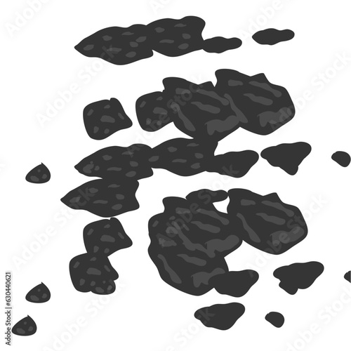 Stone Asteroid Belt Realistic Vector Illustration