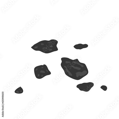 Stone Asteroid Belt Realistic Vector Illustration