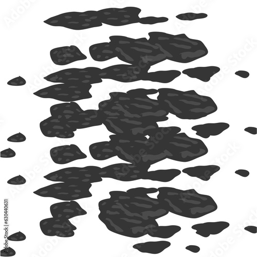 Stone Asteroid Belt Realistic Vector Illustration