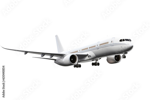 Airplane isolated on transparent background , generative ai