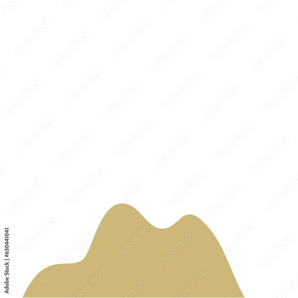 Fototapeta premium Desert Rock Vector,Cartoon Stone Canyon arc