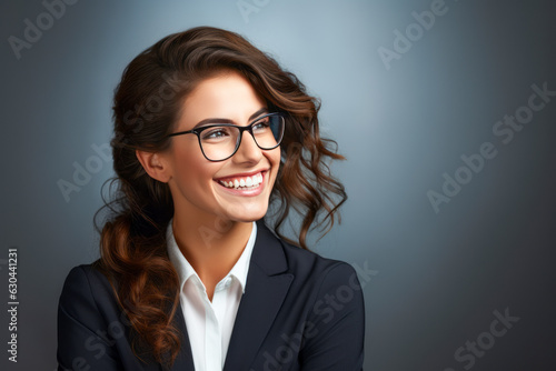 business woman smiling