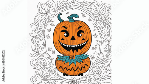 halloween pumpkin with a pumpkin