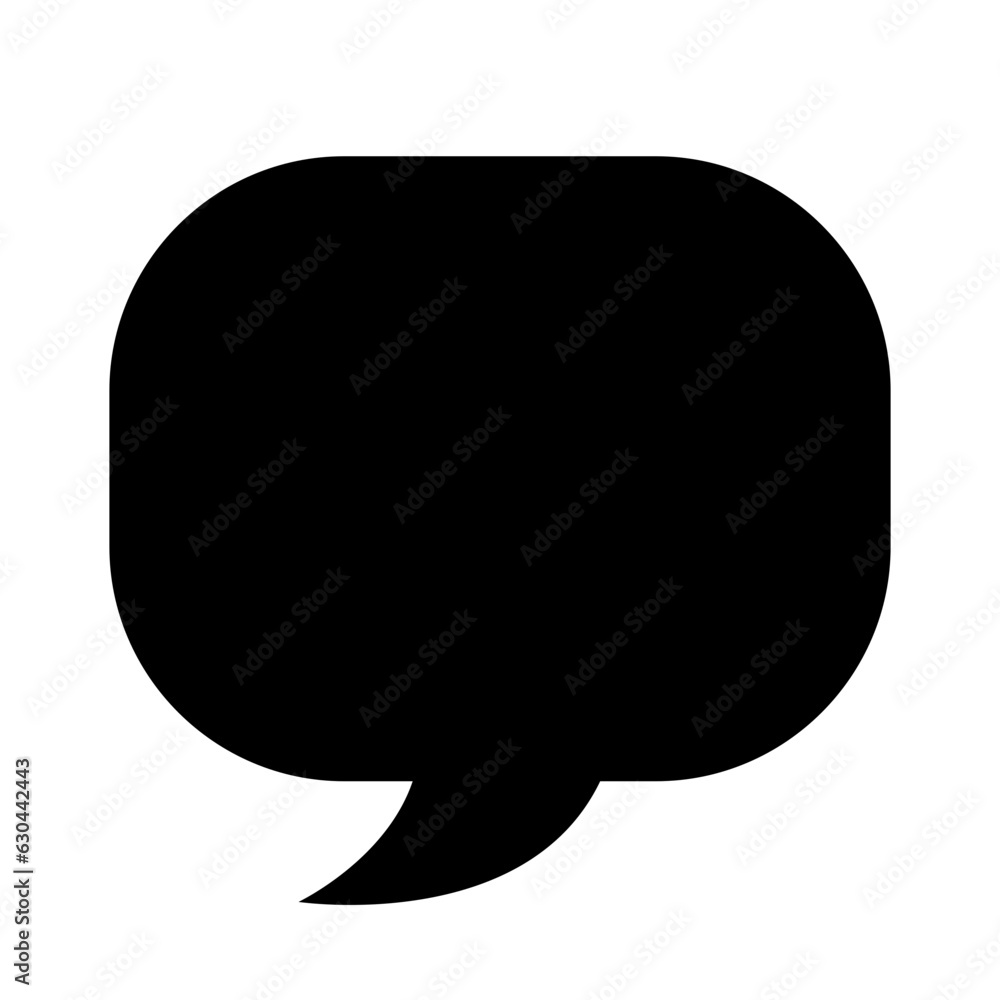 吹き出し、丸、四角を表す塗りつぶしスタイルのアイコン 吹き出し、丸、四角を表す塗りつぶしスタイルのアイコン