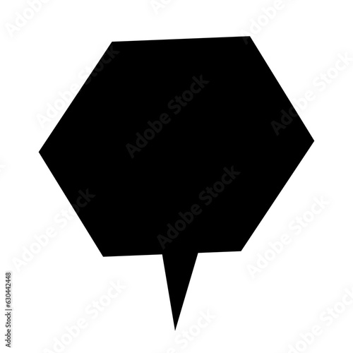 Wallpaper Mural 吹き出し、角を表す塗りつぶしスタイルのアイコン Torontodigital.ca