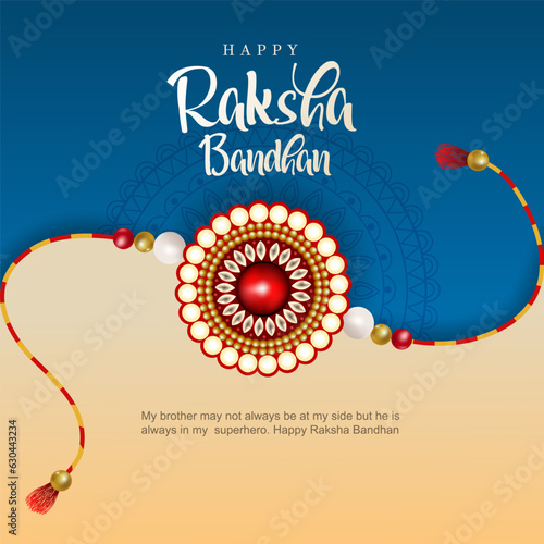Happy Raksha Bandhan with nice creative background. abstract vector illustration design