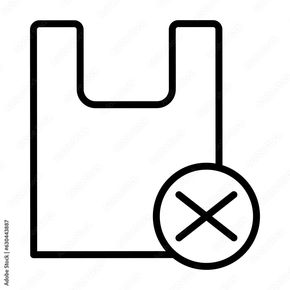Ban plastic bag icon Ban plastic bag icon